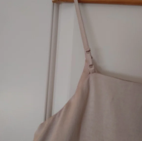 #27 RW&CO. Champagne Satin Tank ~ Size L - Picture 9 of 12